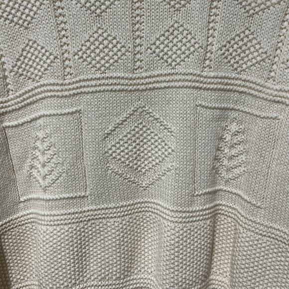 Vintage Woolrich Cable Knit Tunic Sweater Made In USA Women’s M Cotton NEW NOS - Picture 5 of 15